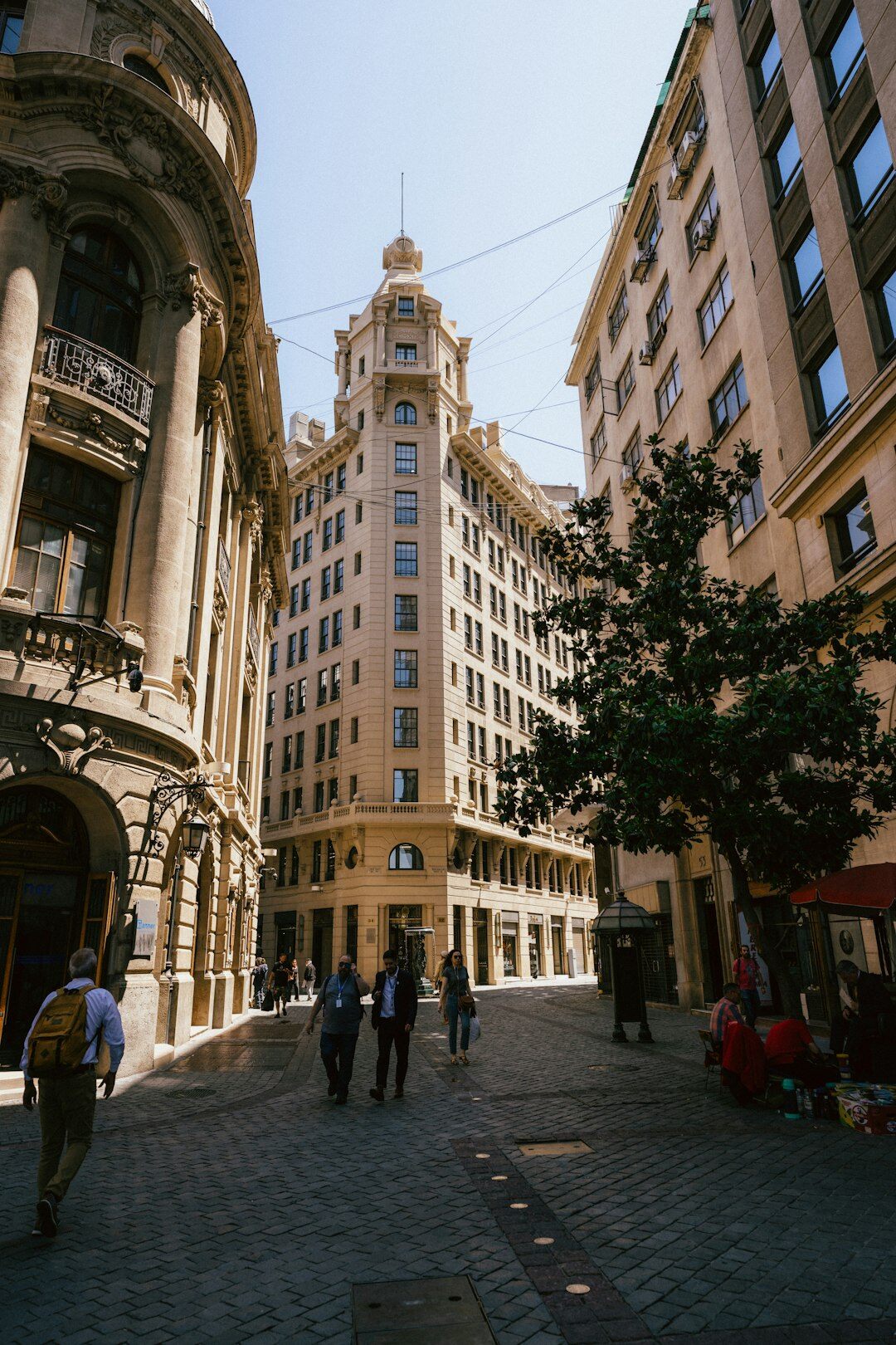 santiago city street scene